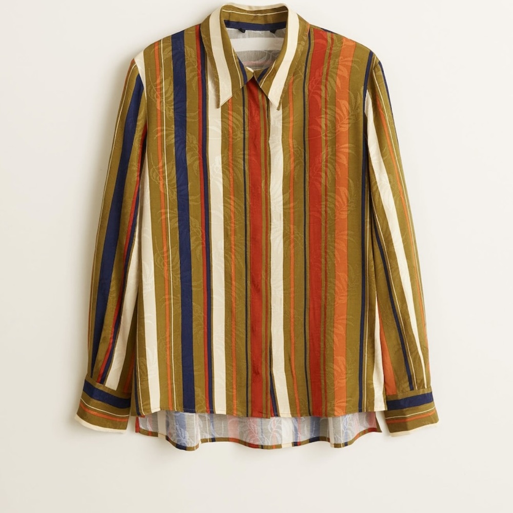 Striped textured shirt